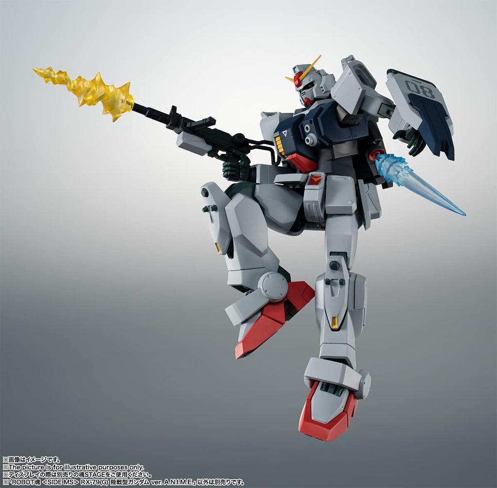 ROBOT Spirits Mobile Suit Gundam The 08th MS Team [SIDE MS] RX-79(G) Ground Type Gundam ver. A.N.I.M.E. Approximately 125mm PVC & ABS Painted Movable