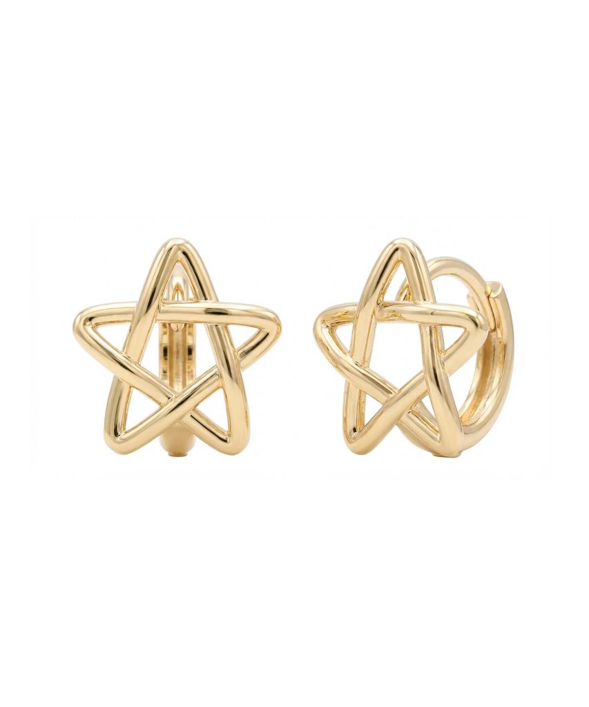 Helene Jewelry Серьги-гвоздики из стерлингового серебра 925 пробы "Линия Звезда"