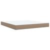 Box Spring Bed Mattress Cappuccino Brown 180 x 200 cm Artificial Leather