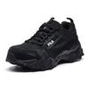 Fila Oakmont Fabric Synthetic Leather Lace-Up Durable Low-Top Dad Sneakers Men Sneakers Black F12M031111FBK