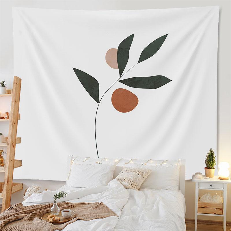 Богемный гобелен комната арт-деко фон ткань абстрактные геометрические лицо листья гобелен домашний декор