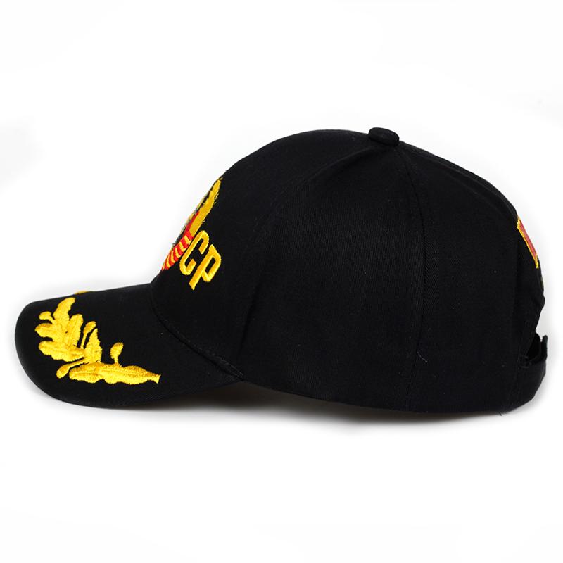 Бейсболка с вышивкой герба СССР Мужские кепки для вождения Женская шляпа для отдыха и путешествий Регулируемые кепки