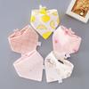 Baby Bibs 5 Pack Baby Bandana Drool Bibs Cotton for Unisex Boys Girls Babador Feeding Smock Infant Burp Cloth Baby Saliva Towel