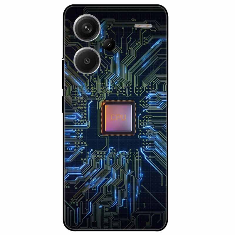 Чехол для Redmi Note 13 Pro Plus 5G Pro+ Мягкий Черный Расписные Кошки ТПУ Funda для Xiaomi Redmi Note 13 Pro 5G Note13 Силиконовый Чехол