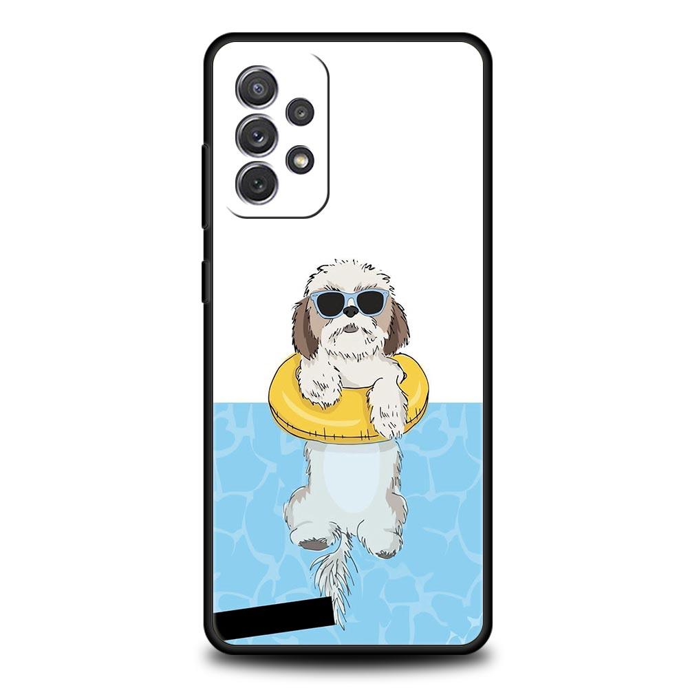Ши-тцу Картина Милый Чехол для Samsung A57 A37 A51 A71 A21S A17 A11 A15 A25 A41 A23 A33 A53 A73 A07 A05S A13 A35 A55 5G Чехол