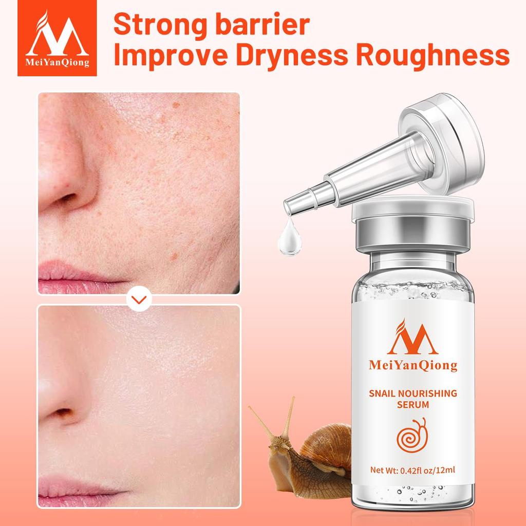MeiYanQiong Слизь улитки Сыворотка Мелеуровая кислота Против морщин Антивозрастная Увлажняющая Подтягивающая кожу