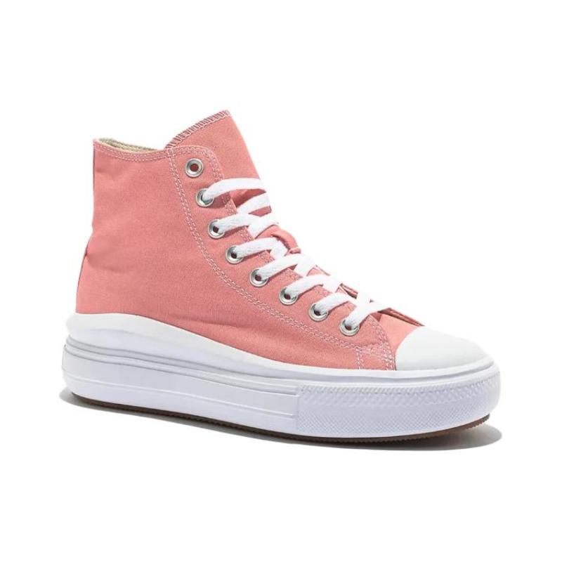 Converse All Star Move Comfortable Everyday High Top Canvas Shoes Women's Pink