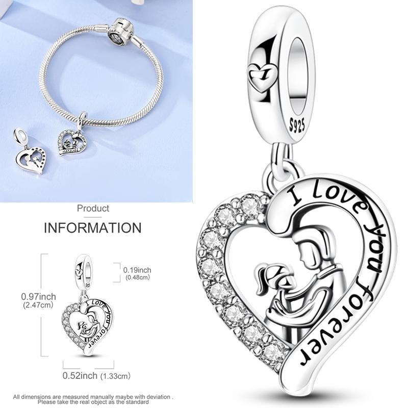 Charms Plata De Ley 925 Devil's Eye Infinity Eternal Symbol Dragonfly Positioning Buckle Charms Fit Women DIY Jewelry