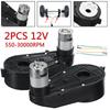1 Pair 12V 30000RPM Electric Motor with Gear Box for Kids Ride On