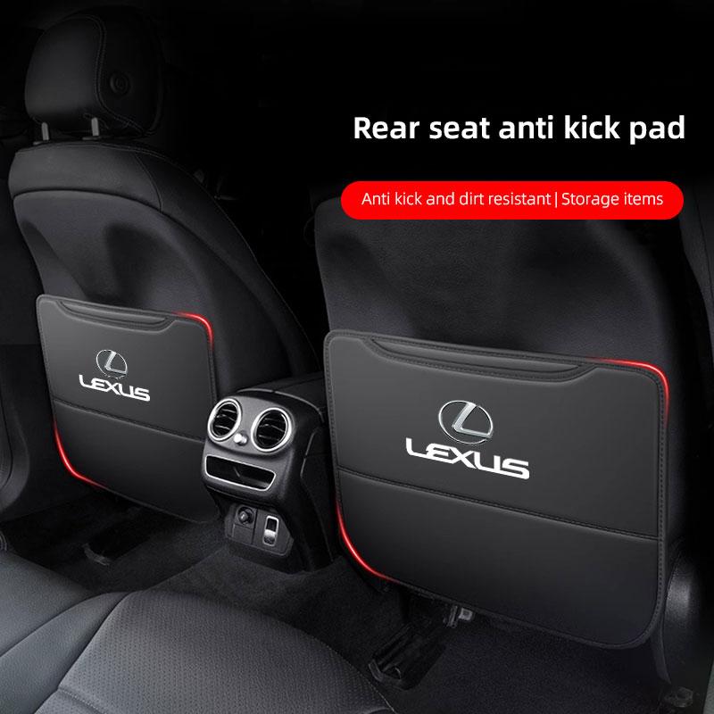Auto Interior For Lexus RX330 IS250 ES300h UX GX470 LX570 LS430 Car Seat Back Anti Kick Protector Cover Mat Leather Seatback PadGZ1