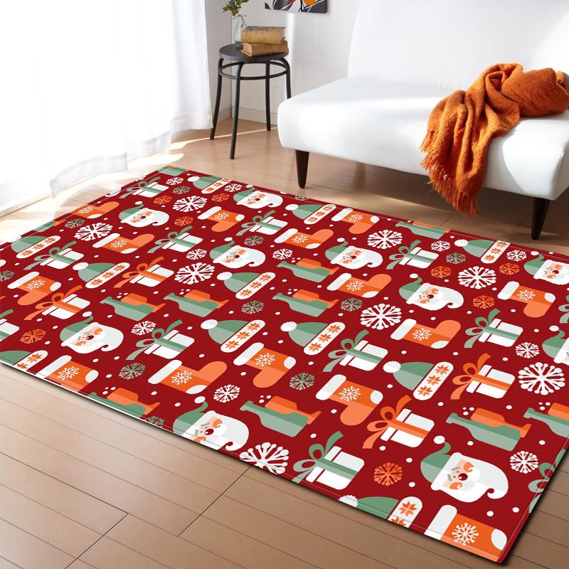 Christmas Living Room Floor Mat Bedroom Dining Room Carpet Carpet Doormat
