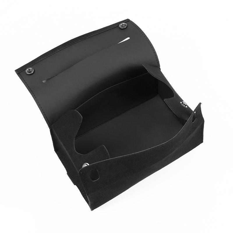 LLIT4 Car Tissue Box Suede Tissue Storage Bag For BMW X1 X2 X3 X4 X5 X6 X7 G30 G20 G26 Car Interior Accessories Kleenex Case keychain