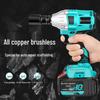 High Torque Rechargeable Brushless Impact Wrench for Scaffolding, Woodworking, and Auto Repair.