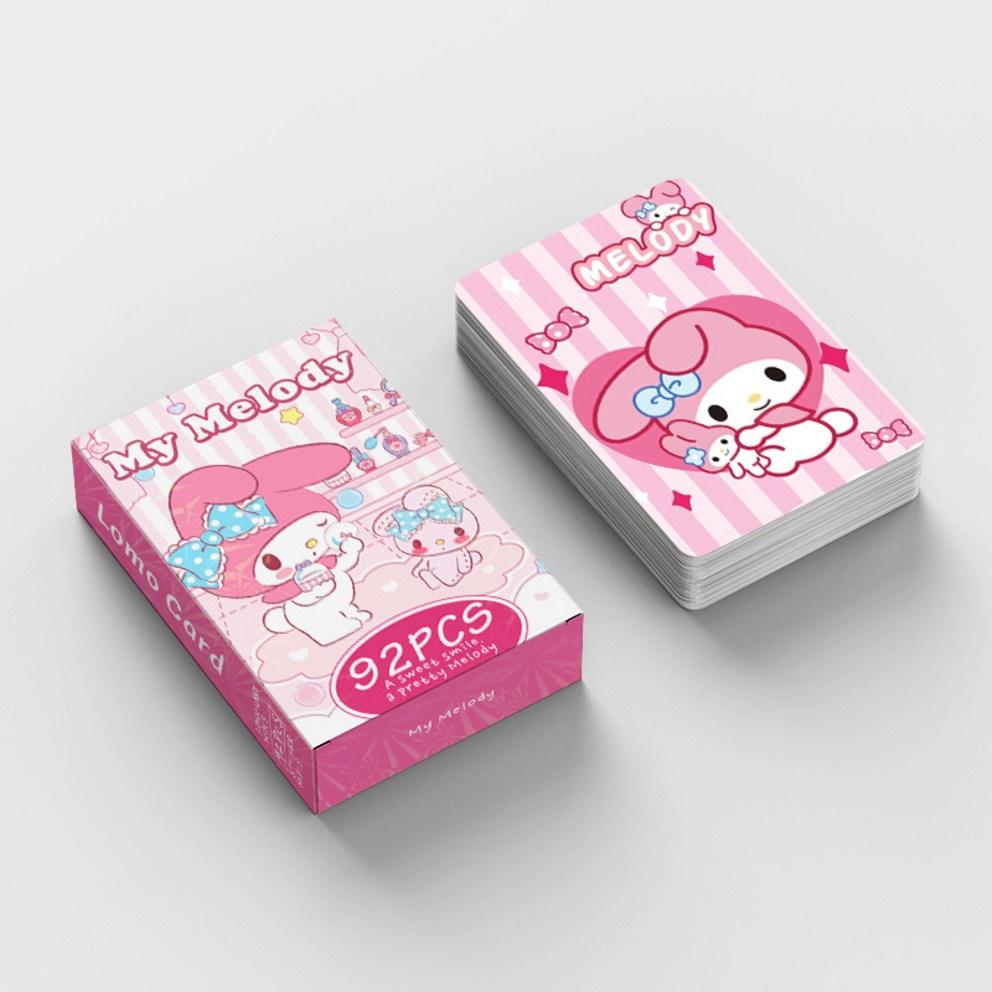 Товары-фотокарточки Sanrio LOMO Иллюстрация Фотокарточка 60 шт. + Мини-наклейки 32 шт., My Melody, 1 шт.