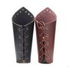 Leather Wrist Sleeve Wristband Gauntlet Archery Arrow Armband Archery Arm Guard Viking Bracer