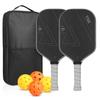 129.T700 Hot-Selling Textured Matte Carbon Fiber Pickleball Racket Integrated 16MM Competition High-End Special Cross-Border