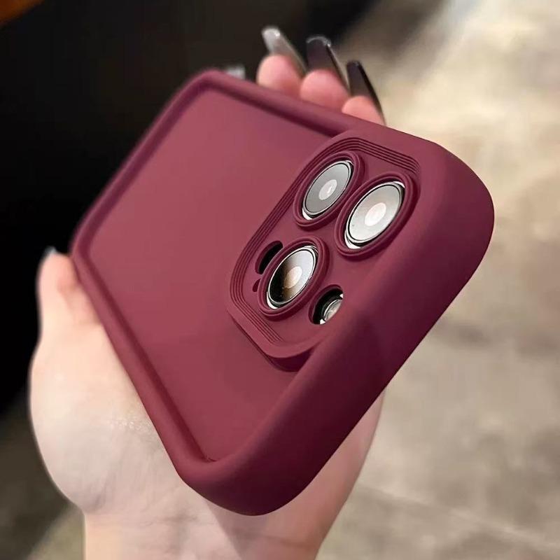 Для iPhone 17 Air 16 15 14 13 12 Mini 11 Pro Max Plus Конфетного Цвета Чехол для Телефона Стильный Ударопрочный Мягкий Чехол Тонкий Защитный