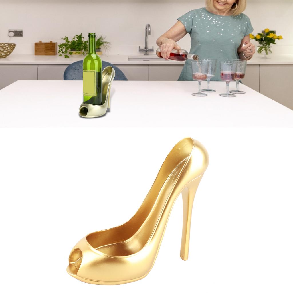 Innovative Wine Rack HighHeeled Shoe Shape Wine Bottle Display Holder  Home Decoration