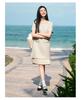 Jiuzi Anna Kou French Elegant Small Fragrance Wind Fold Splicing H-shaped Dress