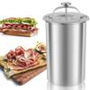 With Thermometer Meat Press Cooker Stainless Steel Meat Boiling Barrel Ham Press Maker Hamburger