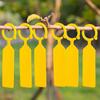 100 pieces yellow plastic plant sticks, hanging plastic plant signs, labeling, yellow plug-in labels