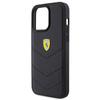 Ferrari Fehcp15Xrduk iPhone 15 Pro Max 6.7 Черный/Black Жесткий чехол Стеганый Металлический логотип