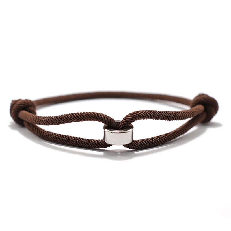 Noter 3mm Thin Cord Chain Bracelet Unisex Stainless Steel Coil Handmade Adjustable Braclet Lucky Blue Red Thread Braslet Joias