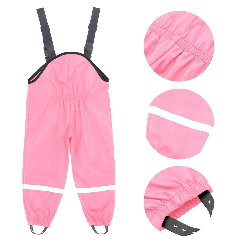 Детский дождевик унисекс, ветрозащитные и водонепроницаемые грязевые брюки