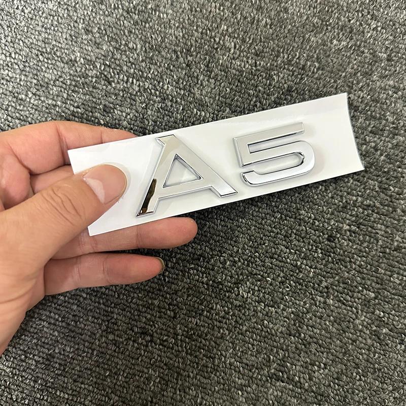 Automobile ABS letters are suitable For 4JHGE A3 A4 A5 A6 A7 letter Sline quattro 2.0T 3.0T logo Black Silver general