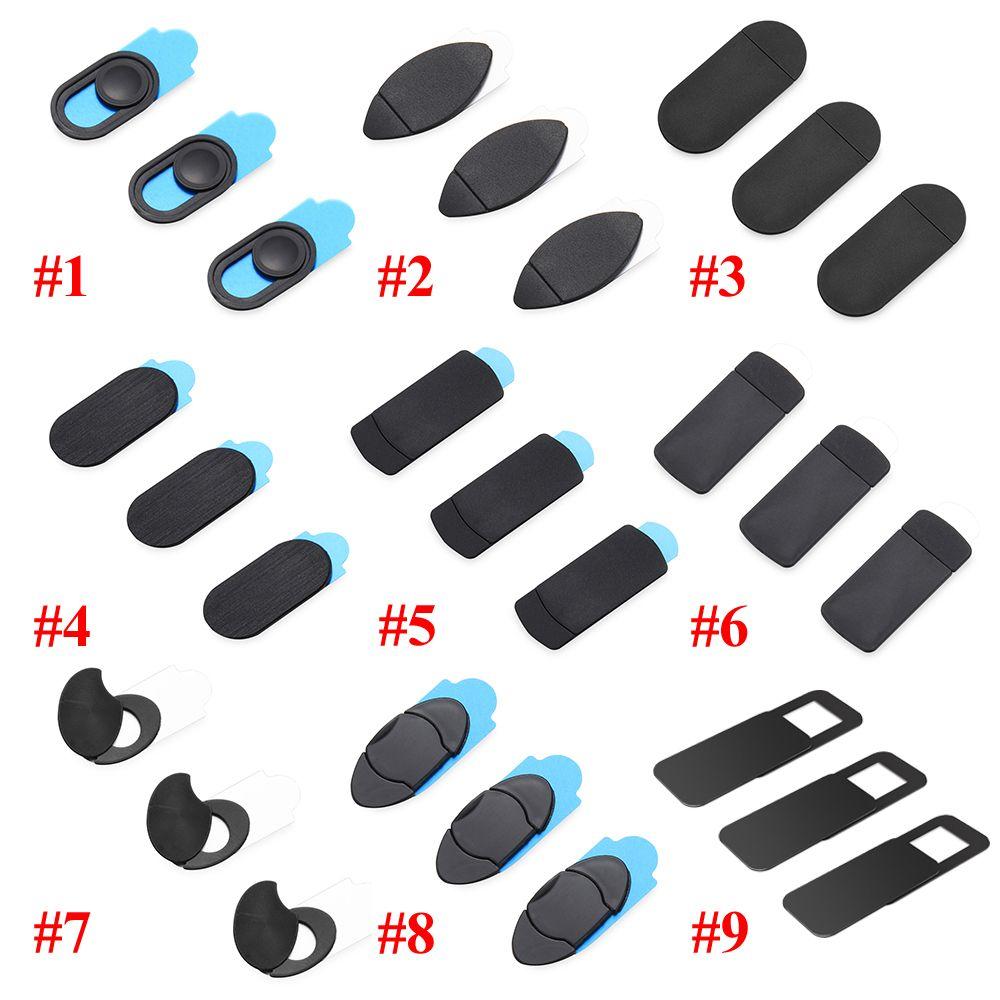 3pcs/pack Ultra Thin Shutter Slider Webcam Cover Camera Cover Privacy Security Camera Sticker