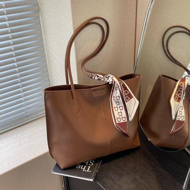 Большая вместительная женская сумка-тоут Class Commute Simple Fashion High Texture Shoulder Tote Bag