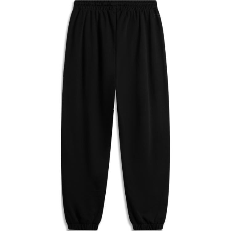Li Ning Коллекция спортивной моды Трикотажные спортивные штаны Мужские Черные AKLU939-4
