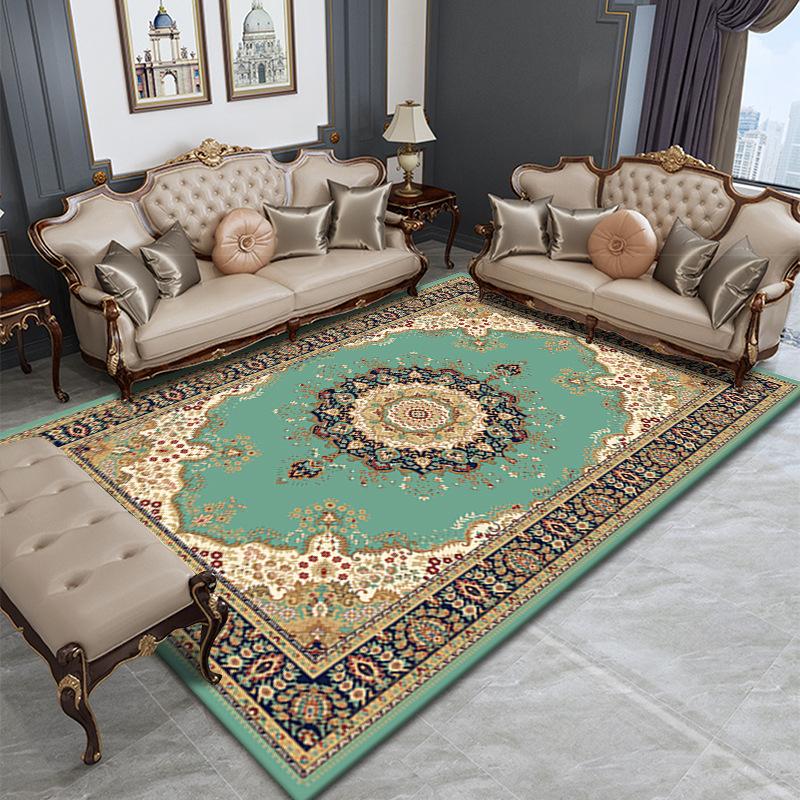 Европейский ковер Ретро Дом Спальня Кровать Гостиная Отель Гостевой дом Напольный коврик