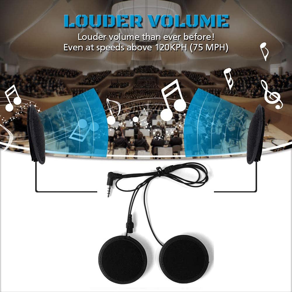 Motorcycle Intercom Accessories for Microphone Headphone Hard Cable Headset and Clip for Motorcycle BT Bluetooth Intercom V6/V4,