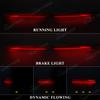 1 Pair For Toyota Yaris Ativ Vios 2022 2023 LED Rear Bumper Light Dynamic Turn Signal Lamp Stop Brake Warning Lamp Reflector 12V
