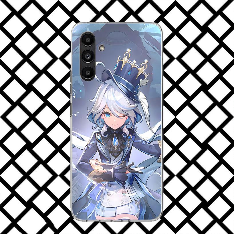 Чехол для телефона Genshin Impact Furina для Samsung Galaxy A17 A37 A57 A16 A26 A36 A56 A15 A25 A35 A55 A14 A24 A34 A54 A13 A23 A33 A53