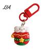 Holiday Party Favors Christmas Theme Keychain, Cartoon Santa Claus Elk Bear Tree Decoration Winter Keychains Pendant, Festive Charm Ornament for Bags