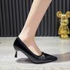 New Style Pointed Toe Mid Heels Women Shoes Sexy Shallow Designer Pumps Autumn Fashionable Brand Dress Party Walking Shoes Femme