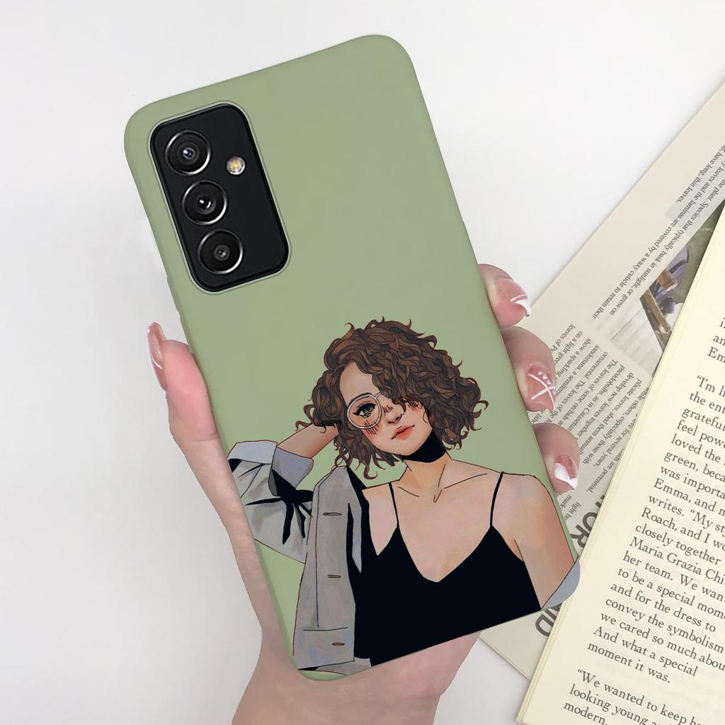 For Samsung A82 Phone Case Butterfly Lavender Matte Cover For Samsung Galaxy A82 A 82 Funda Soft Silicone Shockproof Bumper Capa