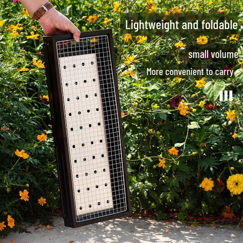 Портативный уличный угольный гриль-барбекю для кемпинга