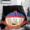 Stan Marsh Printed Flannel Blanket, soft throw for bedroom sofa, washable, fan merchandise, great gift.