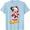 New Santa Mickey Mouse Holiday Short Sleeve Fashion Casual T-Shirt S-4XL Four Seasons Unisex