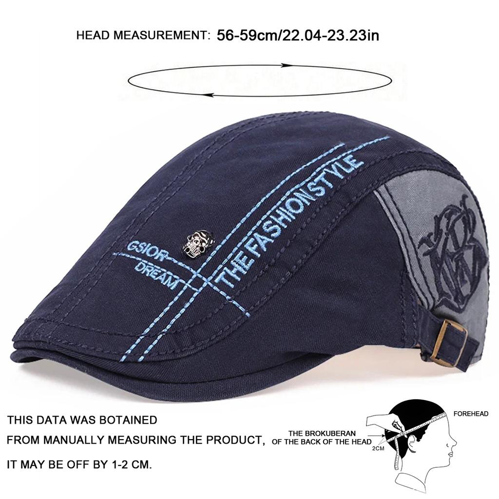 Мужские кепки с полосками черепа, кепки газетчиков, шляпы британских художников, весенние и осенние, регулируемые плоские кепки в стиле хип-хоп, береты, кепки с козырьком