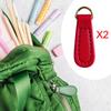 2 Pieces Zipper Pulls PU Leather Pull Strap Pullers for Bag Backpacks