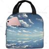 Многофункциональная изолированная сумка для ланча Sky and Clouds, водонепроницаемая конструкция для работы и активного отдыха, долговечная изоляция