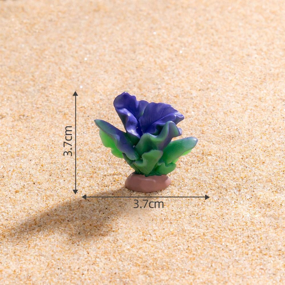 Resin Crafts Marine Animals Fish Ornaments Cute Mini Miniatures Animals Figurines DIY Coral Fish Garden Decorations