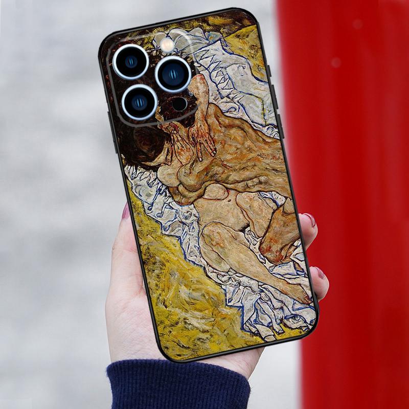 Чехол для телефона с рисунком Эгона Шиле для iPhone 16 Pro 15 Pro 12 13 Mini 11 14 Pro Max XR 16 15 Plus 16e Чехол Coque