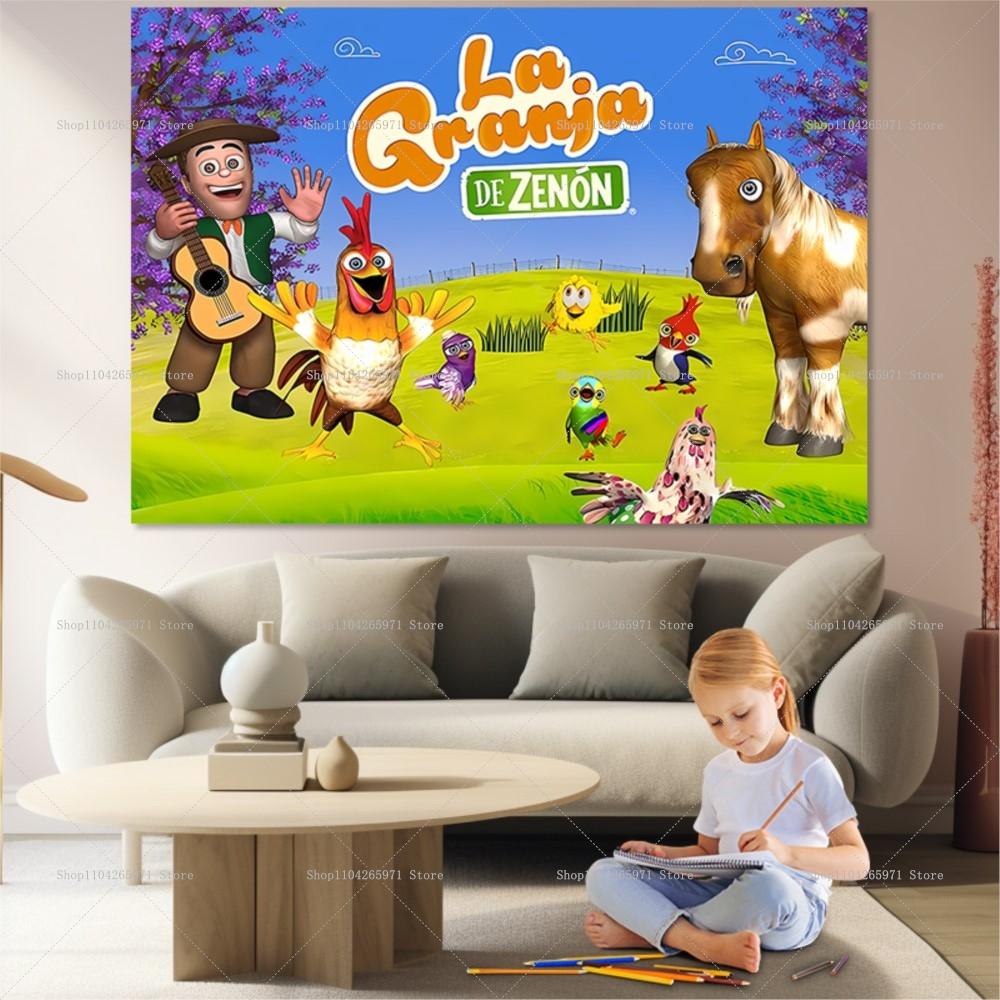 Декор для дня рождения La Granja Zenon Баннер-фон Декорации для детского дня рождения в стиле фермы Реквизит для фотосессии на крещение ребенка
