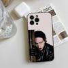 Чехол для телефона Marilyn Manson Черный Силиконовый Мягкий Чехол Для IPhone 17 16 15 14 13 12 11 Air Pro Max Plus Горячая Распродажа