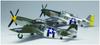 PLATZ Warplane Series WWII US Army Mustang Set Plastic Model 1/144 P-51D 2-Piece PDR-1